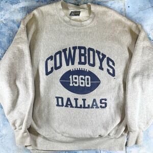 Vintage 1995 Dallas Cowboys Sweatshirt Lee Sport Mens XL 90s NFL Football Nutmeg